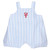 Bubble Overall Romper - Lobster