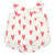 Sleeveless Bubble Romper with Ruffles - Lobster