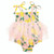 Tutu Bubble Romper - Pink Stripes + Lemons
