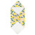 Hooded Towel - Pink Stripes + Lemons