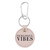 Round Leather Keychain - Pickleball Vibes