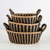 Oval Basket with Handle Set