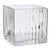 Square Clear Glass Vase - Large