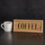 Coffee Beaded Wood Sign