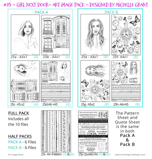 GIRL NEXT DOOR - Art Image Pack by Michelle Grant
Full pack = x10 - 300 - res files
1/2 packs = x5 -300 - res files (Pack A & Pack B) GIRL NEXT DOOR - Art Image Pack by Michelle Grant
Full pack = x10 - 300 - res files
1/2 packs = x5 -300 - res files (Pack A & Pack B)