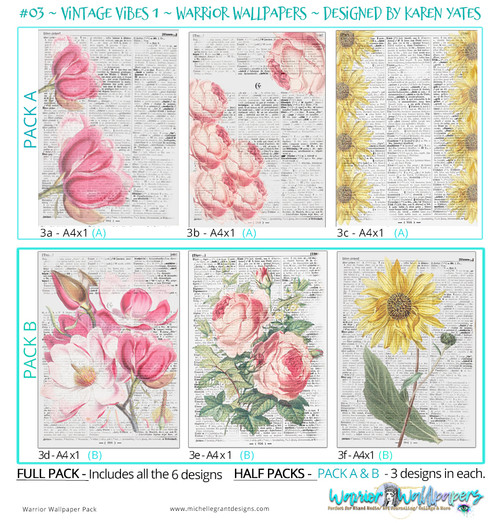 VINTAGE VIBES #1 ~ Warrior Wallpapers ~ PACK A ~ By Karen Yates
Full pack = x8 - 300 - res files
1/2 packs = x5 -300 - res files (Pack A & Pack B) VINTAGE VIBES #1 ~ Warrior Wallpapers ~ PACK A ~ By Karen Yates
Full pack = x8 - 300 - res files
1/2 packs = x5 -300 - res files (Pack A & Pack B)