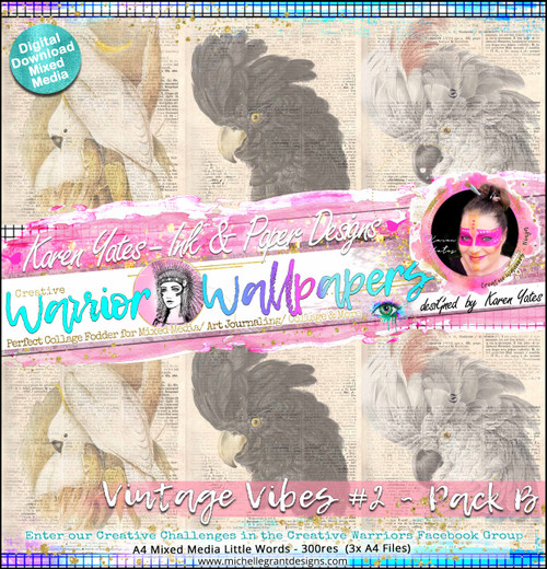 VINTAGE VIBES #2 ~ Warrior Wallpapers by Karen Yates
Full pack = x8 - 300 - res files
1/2 packs = x5 -300 - res files (Pack A & Pack B)