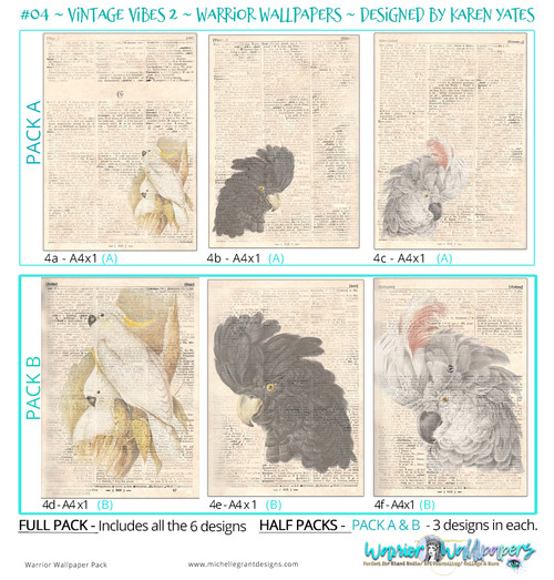 VINTAGE VIBES #2 ~ Warrior Wallpapers ~ By Karen Yates
Full pack = x8 - 300 - res files
1/2 packs = x5 -300 - res files (Pack A & Pack B) VINTAGE VIBES #2 ~ Warrior Wallpapers ~ By Karen Yates
Full pack = x8 - 300 - res files
1/2 packs = x5 -300 - res files (Pack A & Pack B)