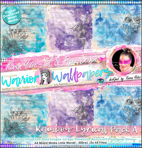 RAINBOW LYRICAL ~ Warrior Wallpapers ~ PACK A ~ By Karen Yates
Full pack = x8 - 300 - res files
1/2 packs = x5 -300 - res files (Pack A & Pack B)