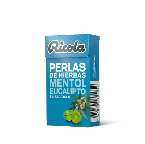 Ricola perlas sin azúcar 25 g eucalipto