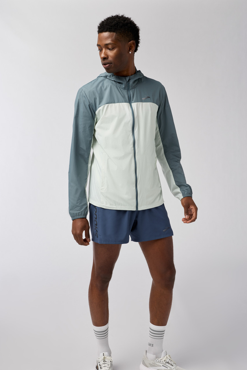 ウォーキング・ランニングウェア BROOKS Canopy Packable Jacket Brooks Canopy Packable Men's Running Jacket