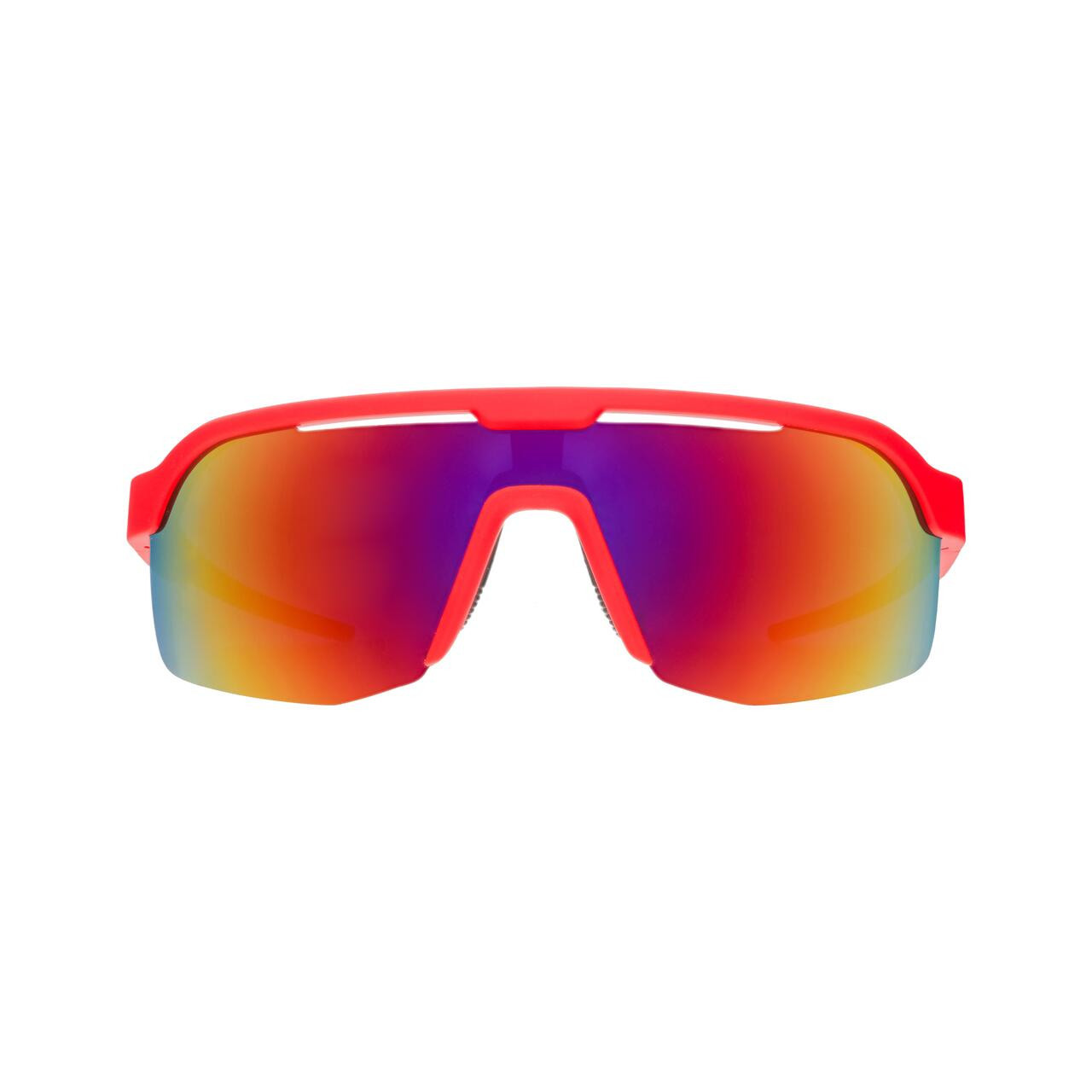 Bolt G Dante\'s Shin Splint Inferno Sunglasses Red Frame with Rainbow Lenses goodr Dante main image 4