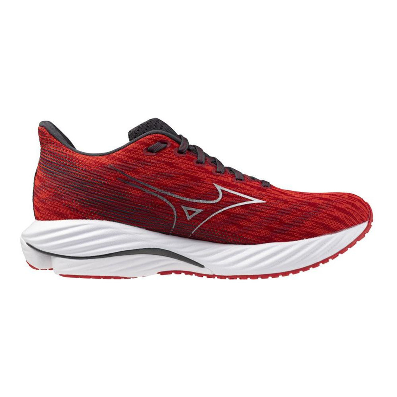 山水89 Men's Mizuno Wave Rider 28, White/Estate Blue, 10.5 D Medium