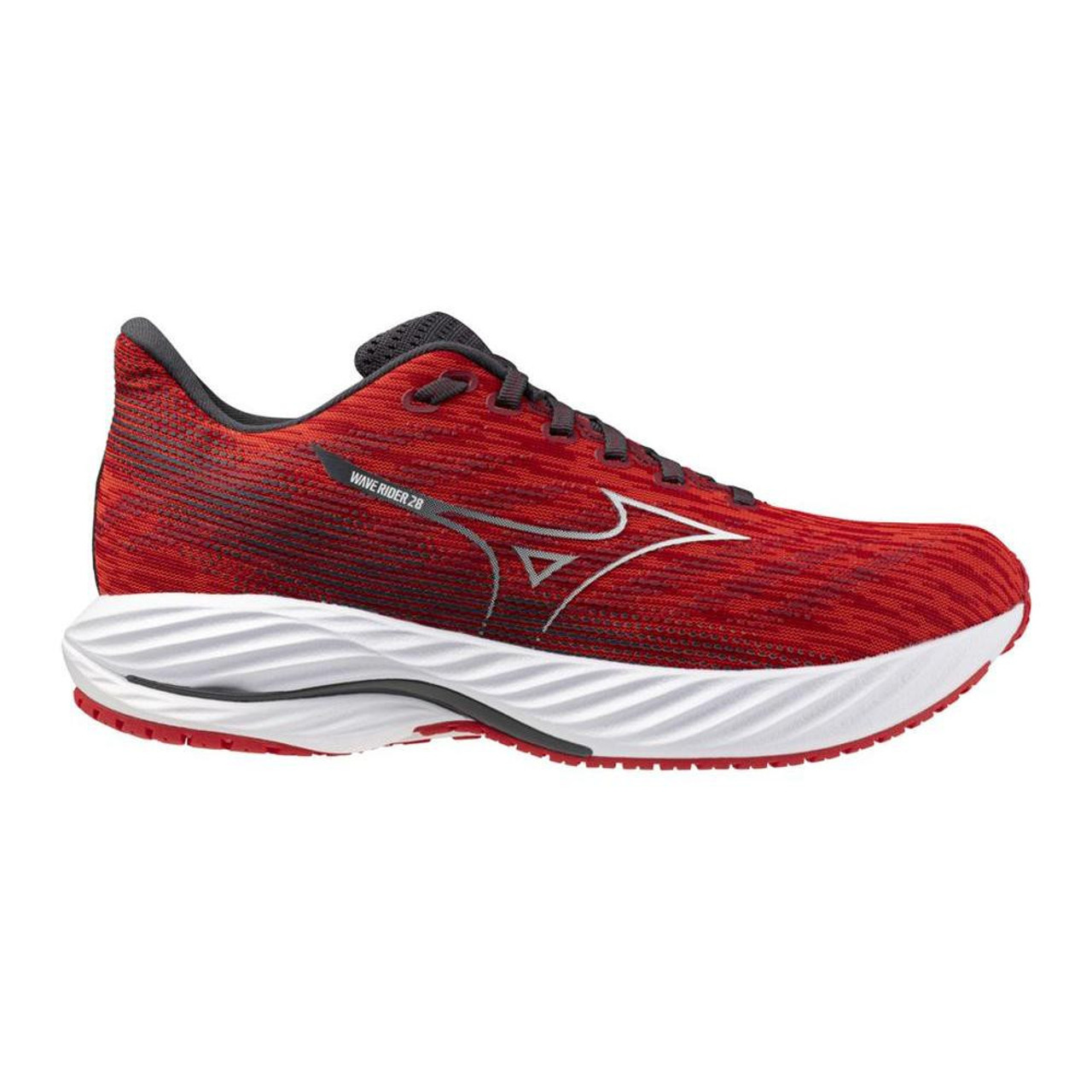 Mizuno Wave Rider 28 レッド Mizuno Wave Rider Men's Road Running Shoe
