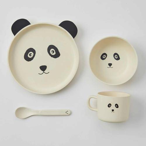 Kids Animal Bamboo Dinnerware Set - Panda