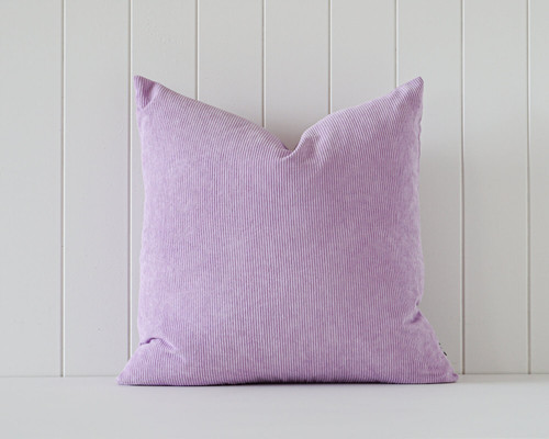 Indoor Cushion Corduroy Feather Insert 50x50 - Lilac