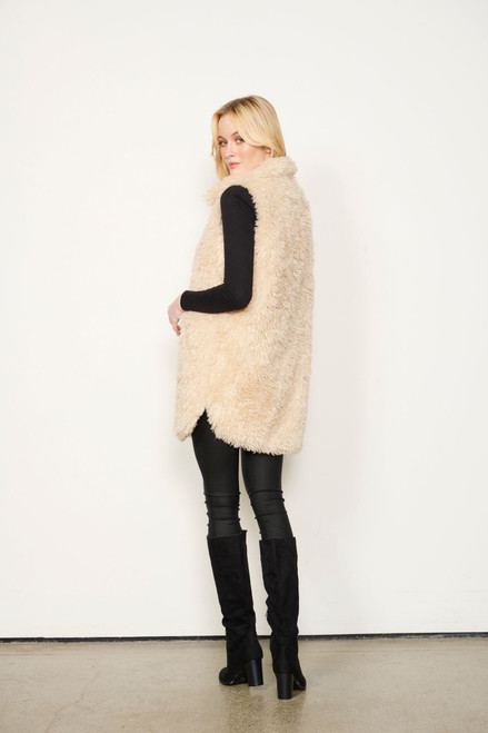 Faux fur sherpa on sale vest