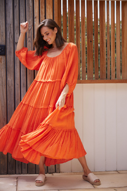 Grenadine Dress - Orangeade Linen