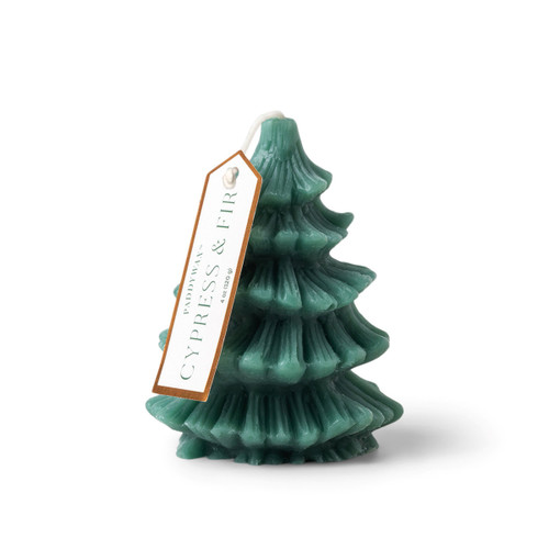 Short Tree Totem Candle - Cypress & Fir