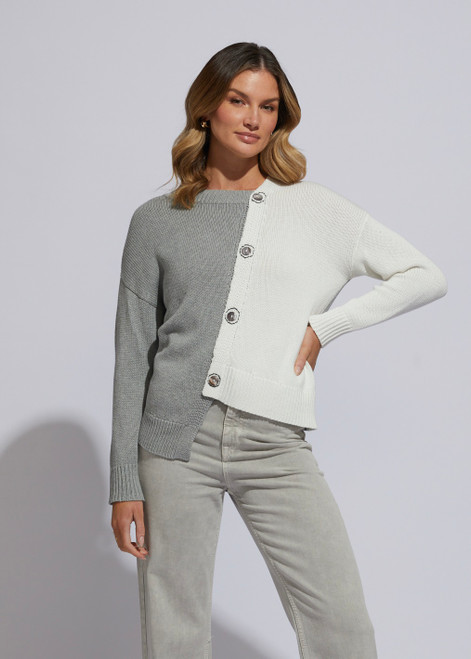 Button Detail Jumper - Marl