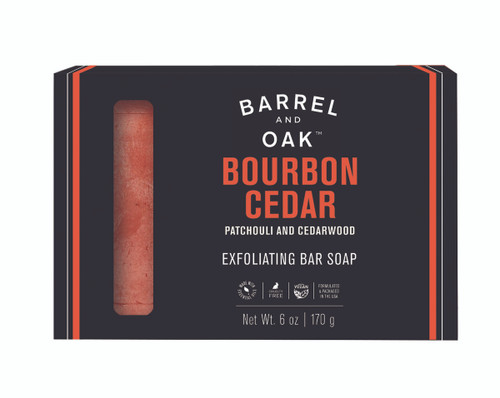 Exfoliating Bar Soap - Bourbon Cedar - 170g