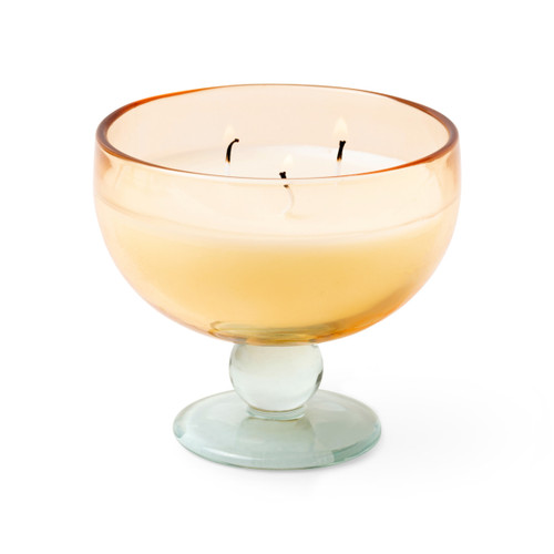 Tinted Glass Goblet Candle - Wild Neroli