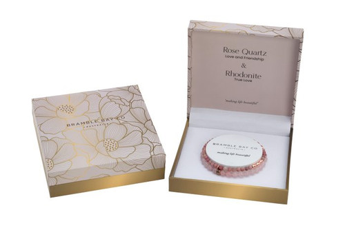 Elegance Bracelet - Rose Quartz & Rhodonite