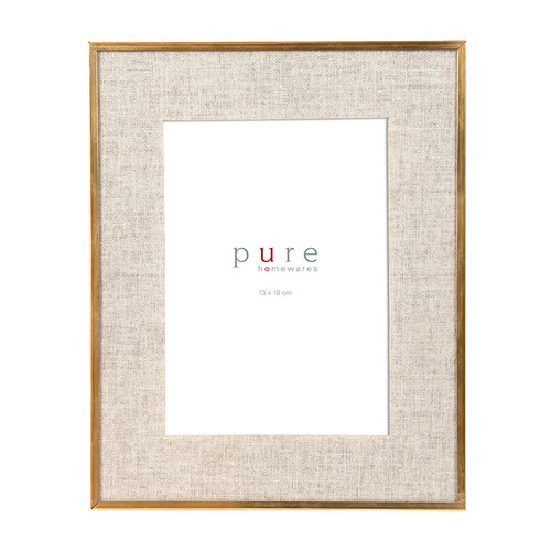 Jordan Gold Edge Linen Frame - Large