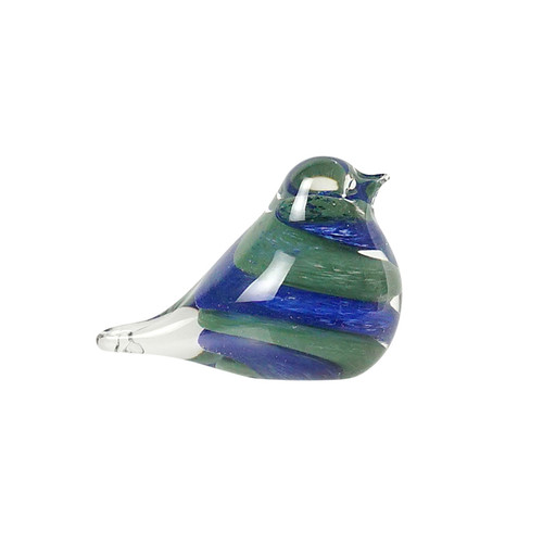 Kassy Glass Bird Small - Blue Green