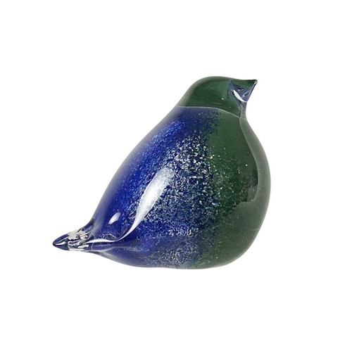 Kassy Glass Bird Large - Blue Green
