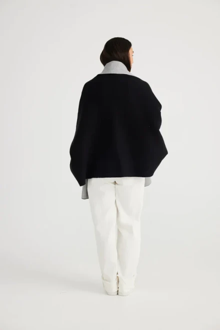 Call Me Cosy Cape - Black