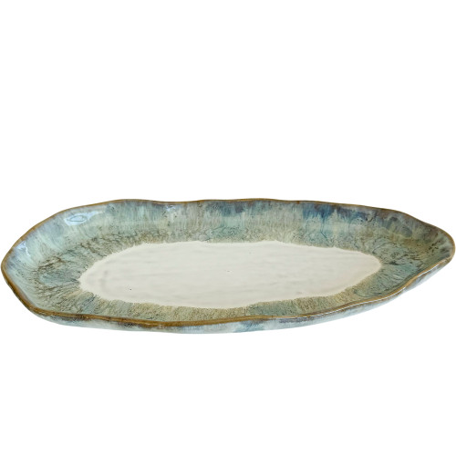 Ceramic Oval  Plate - Jade