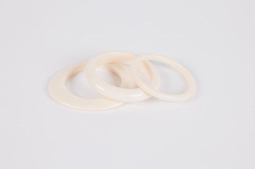 Highways Bangle Set of 3 - Ivory