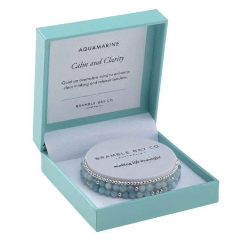 Trio Bracelet Set - Aquamarine Calm & Clarity