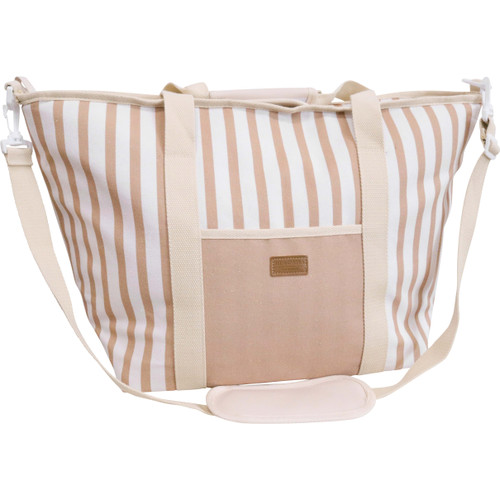 Beach Cooler Canvas Tote - Sand