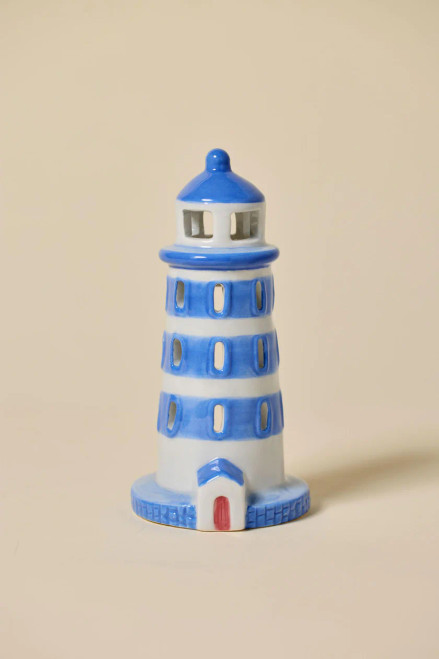 Incense Ceramic House Painted - Connecticut Lighthouse Incense Ceramic House Painted - Connecticut Lighthouse