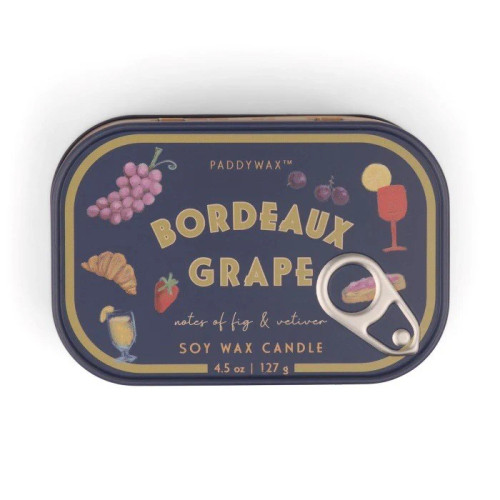 Bistro Tin Candle Grapes - Bordeaux Grape