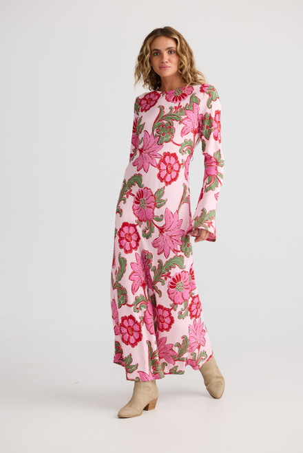 Stardust Maxi Dress - Pink Ibiza