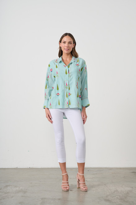 Garden Block Print Shirt