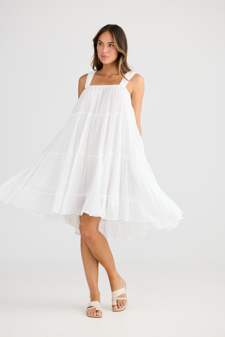Saunter Dress - White