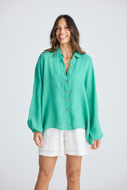 Cliffside Shirt - Jade Green
