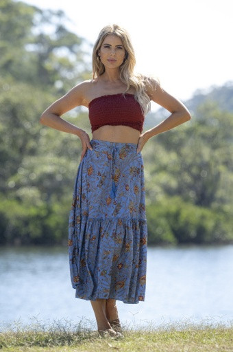 Janan Frill Maxi Skirt