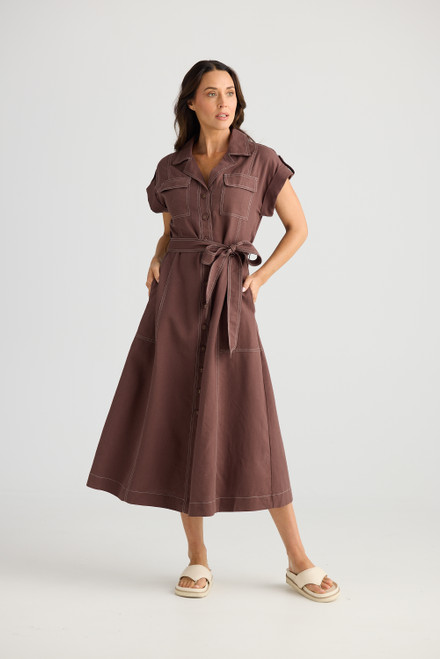 Portia Dress - Chocolate
