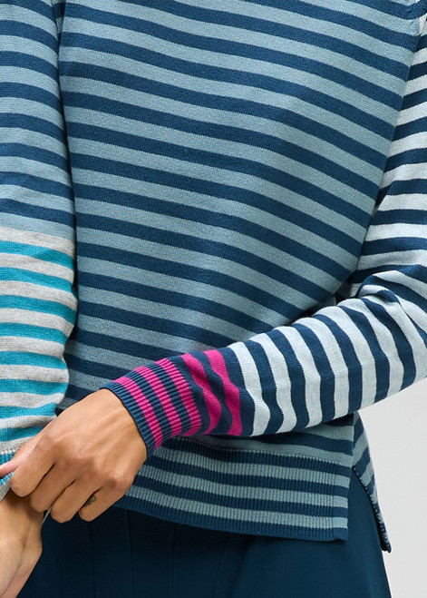 Retro Bands Crew Jumper - Teal