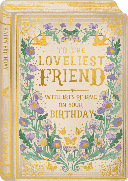 Happy Birthday Card - Story Book - Loveliest Friend