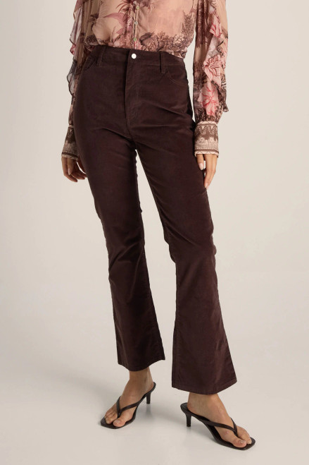 Knox Velvet Jeans - Chocolate