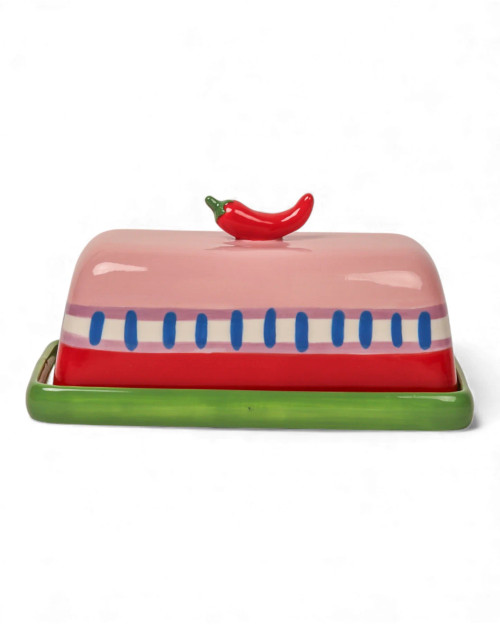 Seaview Stoneware - Hot Chilli Butter Dish