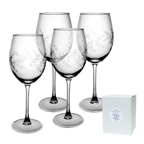 Hansen Engraved Vine Wine Glass - Set of 4