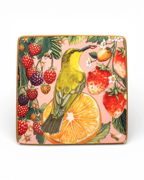 Square Trinket Tray - Bountiful Harvest