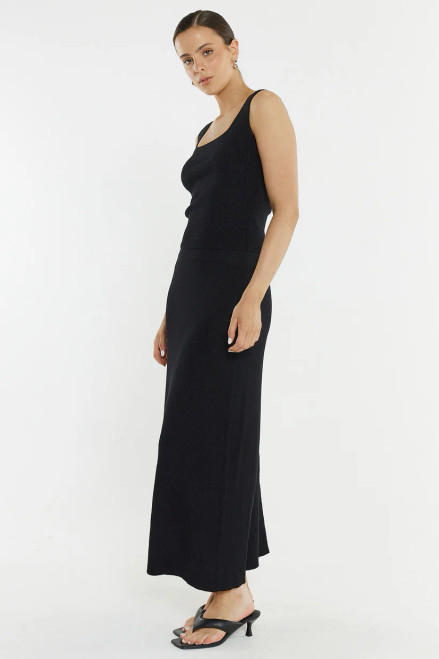 Hazel Rib Skirt - Black